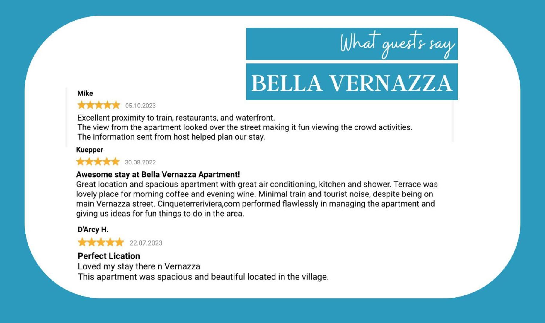 Bella Vernazza Lägenhet Exteriör bild