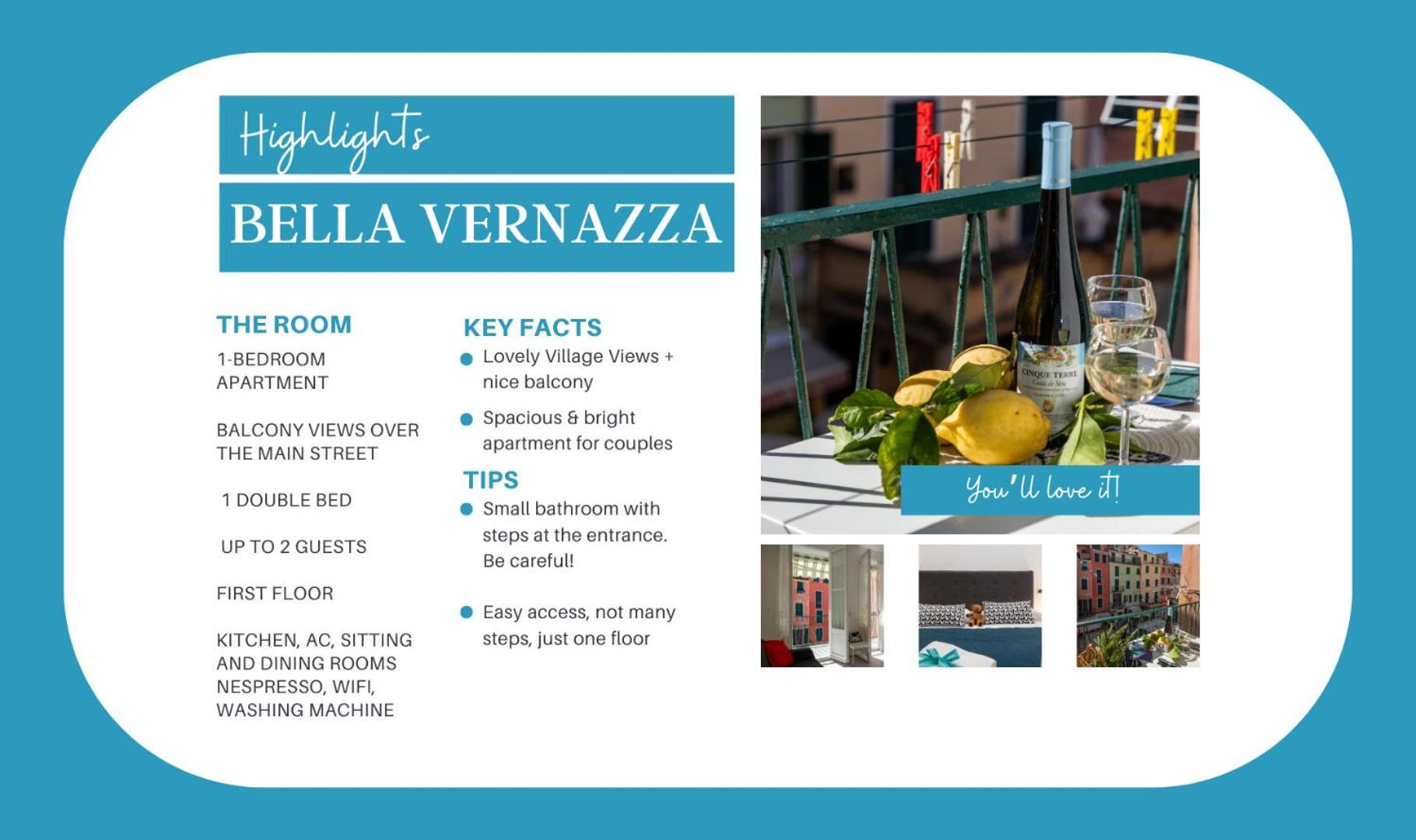 Bella Vernazza Lägenhet Exteriör bild