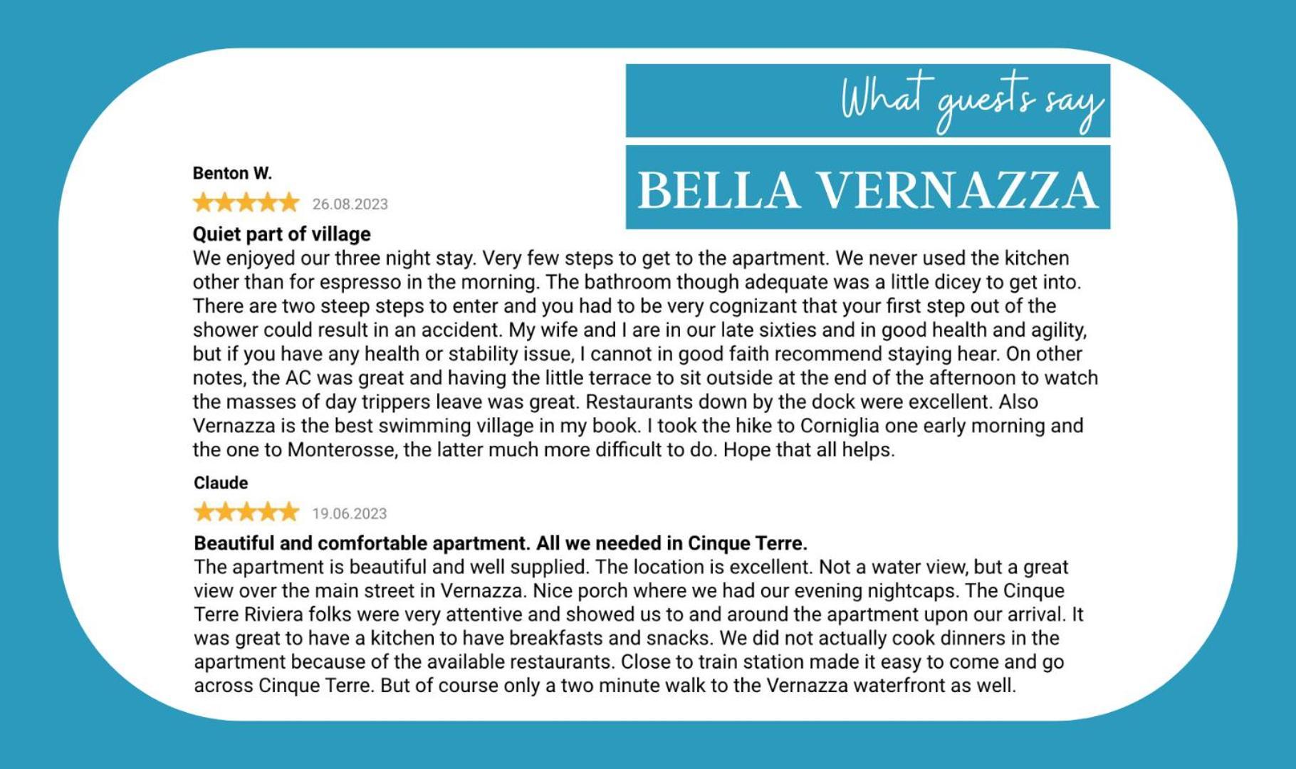Bella Vernazza Lägenhet Exteriör bild